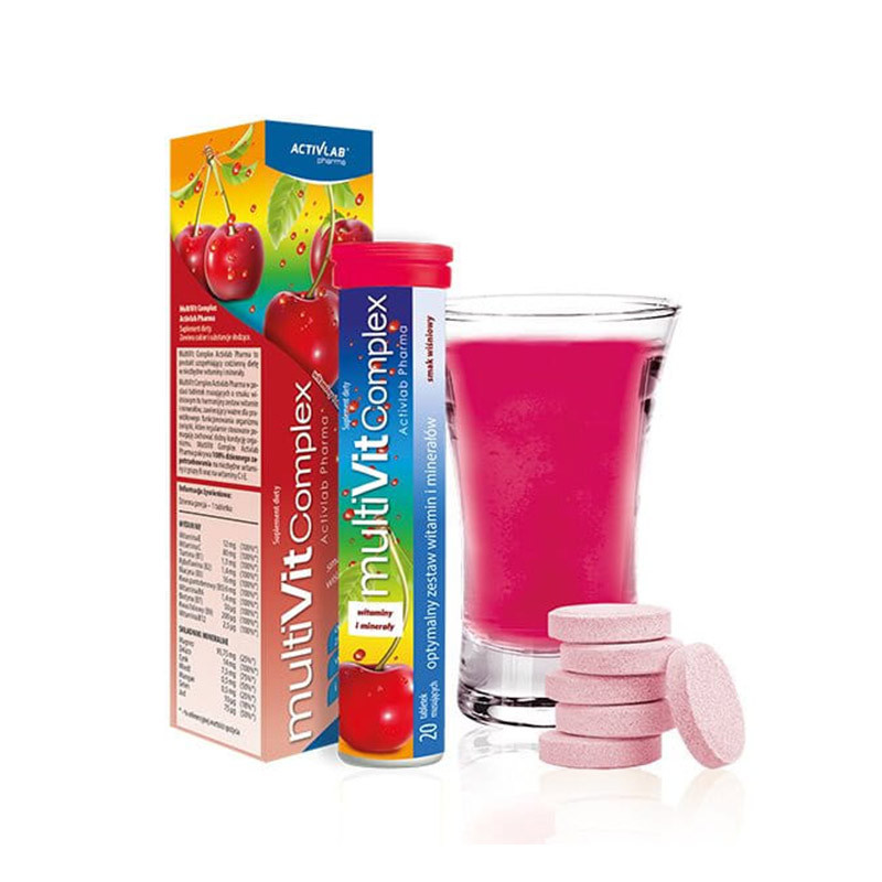 ACTIVLAB MULTIVIT COMPLEX - 20tabl wiśnia ACTIVLAB MULTIVIT COMPLEX - 20tabl wiśnia