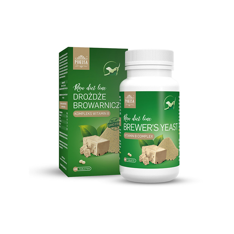 POKUSA RAWDIETLINE DROŻDŻE BROWARNICZE 120tabl POKUSA RAWDIETLINE DROŻDŻE BROWARNICZE 120tabl