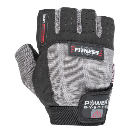 POWER-SYSTEM RĘKAWICZKI FITNESS-BLACK GREY-L