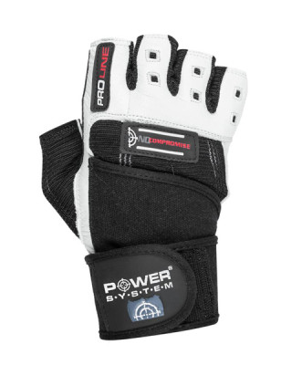 POWER-SYSTEM RĘKAWICZKI NO COMPRO-WHITE BLACK-L