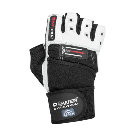 POWER-SYSTEM RĘKAWICZKI NO COMPRO-WHITE BLACK-L