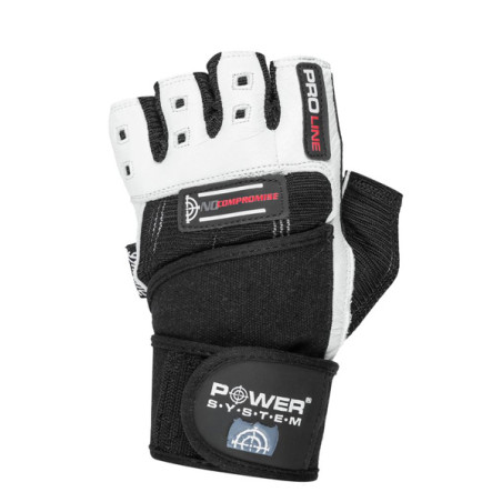 POWER-SYSTEM RĘKAWICZKI NO COMPRO-WHITE BLACK-L