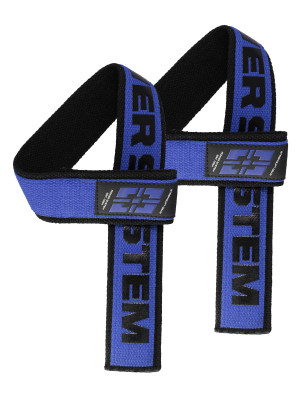 POWER-SYSTEM PASKI LIFTING STRAPS DUPLEX-BLACK/BLU