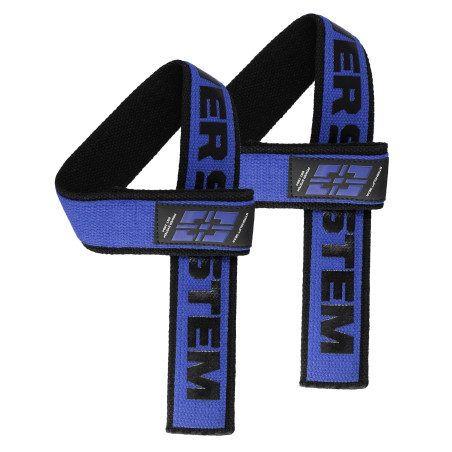 POWER-SYSTEM PASKI LIFTING STRAPS DUPLEX-BLACK/BLU