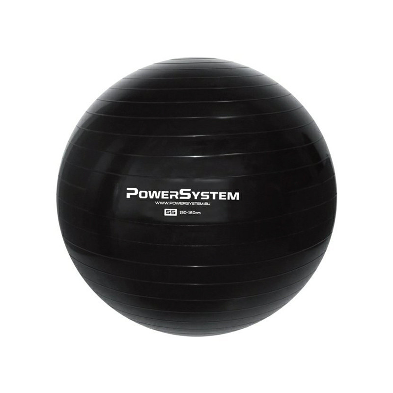 POWER-SYSTEM PIŁKA POWER GYMBALL 55CM-BLACK POWER-SYSTEM PIŁKA POWER GYMBALL 55CM-BLACK