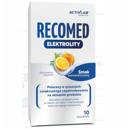 ACTIVLAB RECOMED ELEKTROLITY - poamarańcza 10x14g