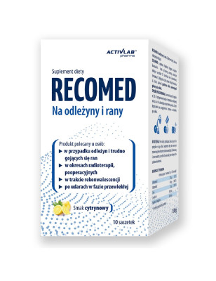 ACTIVLAB RECOMED NA ODLEŻYNY I RANY 10x13g Cytryna