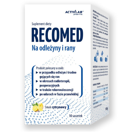 ACTIVLAB RECOMED NA ODLEŻYNY I RANY 10x13g Cytryna