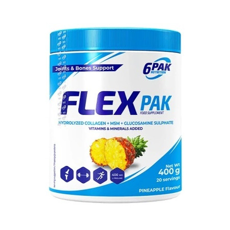 6PAK FLEX PAK 400g Pineapple