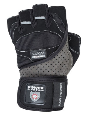 POWER-SYSTEM RĘKAWICZKI RAW POWER-BLACK GREY-L