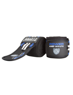POWER-SYSTEM TAŚMA NA KOLANO KNEE WRAPS-BLUE
