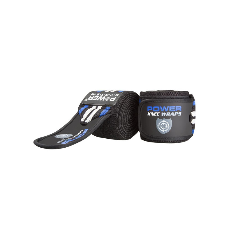 POWER-SYSTEM TAŚMA NA KOLANO KNEE WRAPS-BLUE POWER-SYSTEM TAŚMA NA KOLANO KNEE WRAPS-BLUE