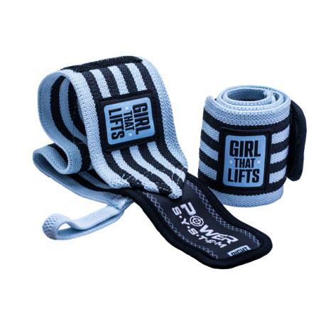 POWER-SYSTEM TAŚMA NA NADG. WRIST WRAPS GTL-BLUE