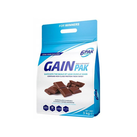 6PAK GAIN PAK 3000g chocolate