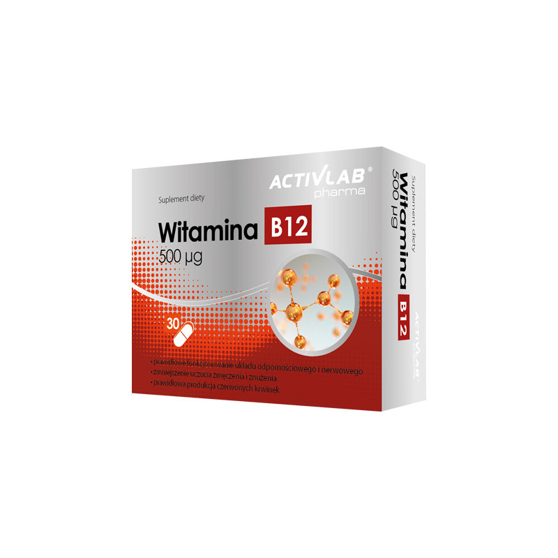 ACTIVLAB PHARMA WITAMINA B12 500ug - 30kaps ACTIVLAB PHARMA WITAMINA B12 500ug - 30kaps