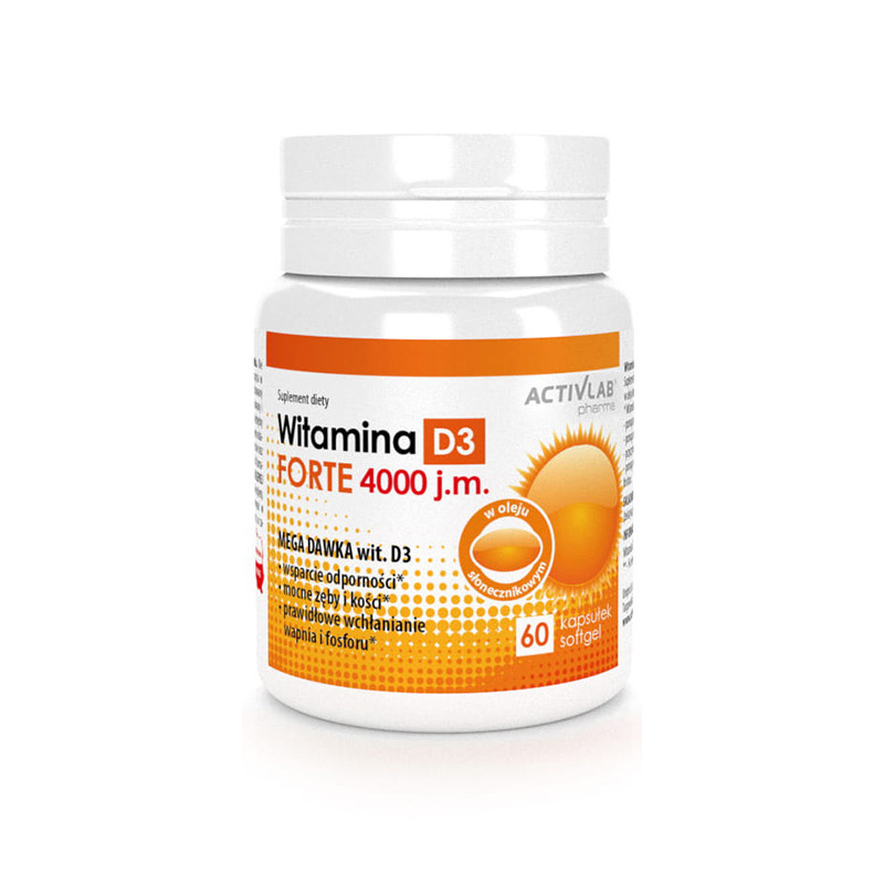 ACTIVLAB PHARMA WITAMINA D3 4000 j.m. - 60kaps ACTIVLAB PHARMA WITAMINA D3 4000 j.m. - 60kaps