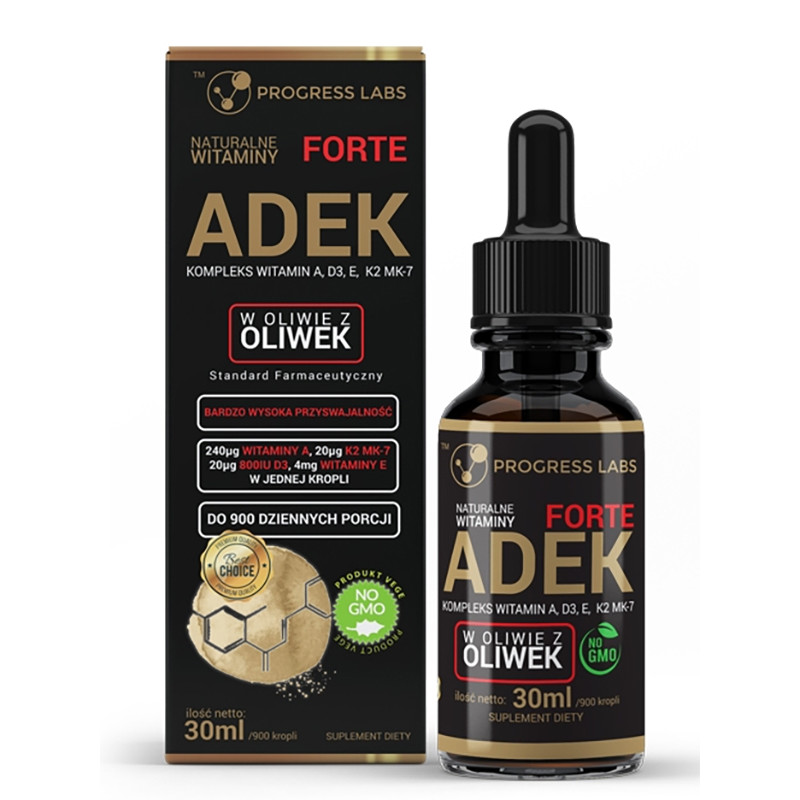 PROGRESS LABS WITAMINA ADEK FORTE krople 30ml  PROGRESS LABS WITAMINA ADEK FORTE krople 30ml