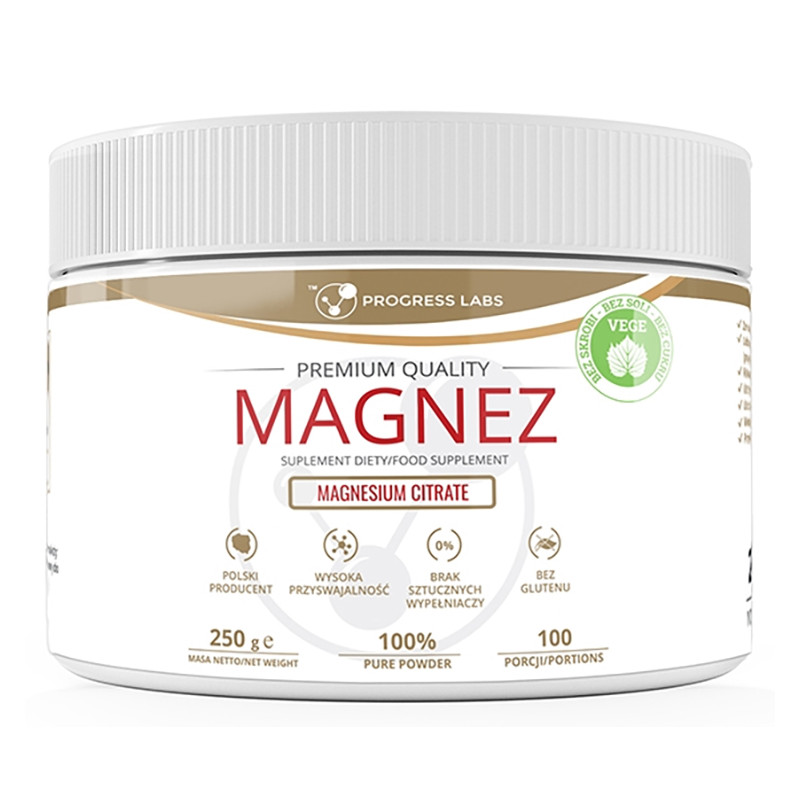 PROGRESS LABS CYTRYNIAN MAGNEZU 250g PROGRESS LABS CYTRYNIAN MAGNEZU 250g