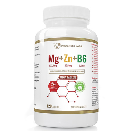 PROGRESS LABS Mg+Zn+Vit B6 120tabl