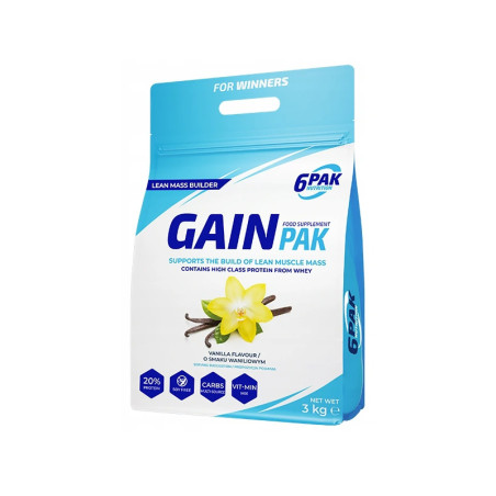 6PAK GAIN PAK 3000g vanilla