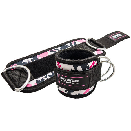 POWER-SYSTEM OPASKA ANKLE STRAPS CAMO-PINK