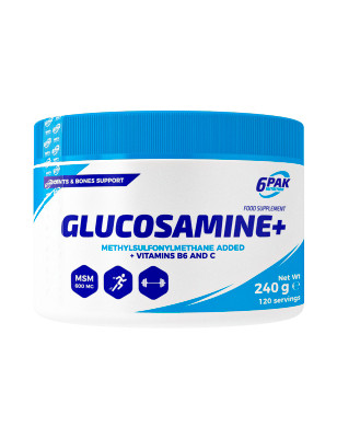 6PAK GLUCOSAMINE+ - 240g
