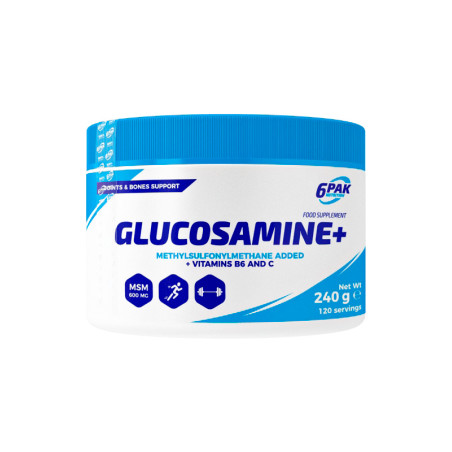 6PAK GLUCOSAMINE+ - 240g
