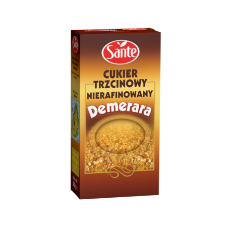 SANTE CUKIER TRZCINOWY DEMERARA- 500g