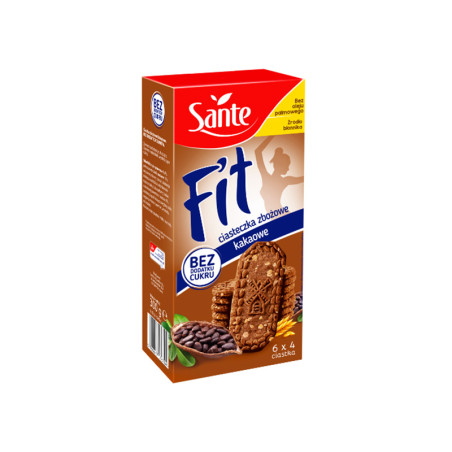 SANTE FIT CIASTECZKA ZBOŻOWE KAKAOWE 300g