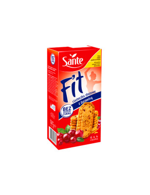 SANTE FIT CIASTECZKA ZBOŻOWE Z ŻURAWINĄ 300g