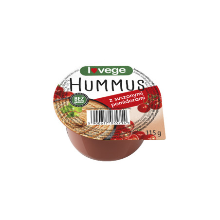 SANTE LOVEGE HUMMUS Z SUSZONYMI POMIDORAMI 115g