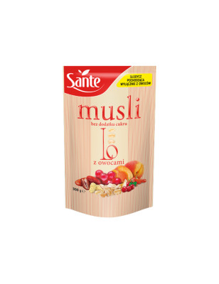 SANTE MUSLI OWOCOWE BEZ DODATKU CUKRU 300g