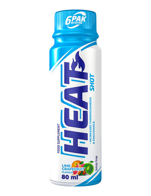 6PAK HEAT SHOT 80ml Grapefruit Lime