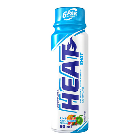 6PAK HEAT SHOT 80ml Grapefruit Lime