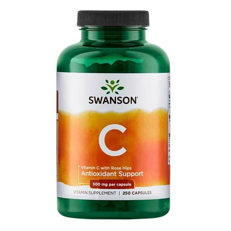 SWANSON VITAMIN C with Rose Hips 500mg-500tabl SWANSON VITAMIN C with Rose Hips 500mg-500tabl