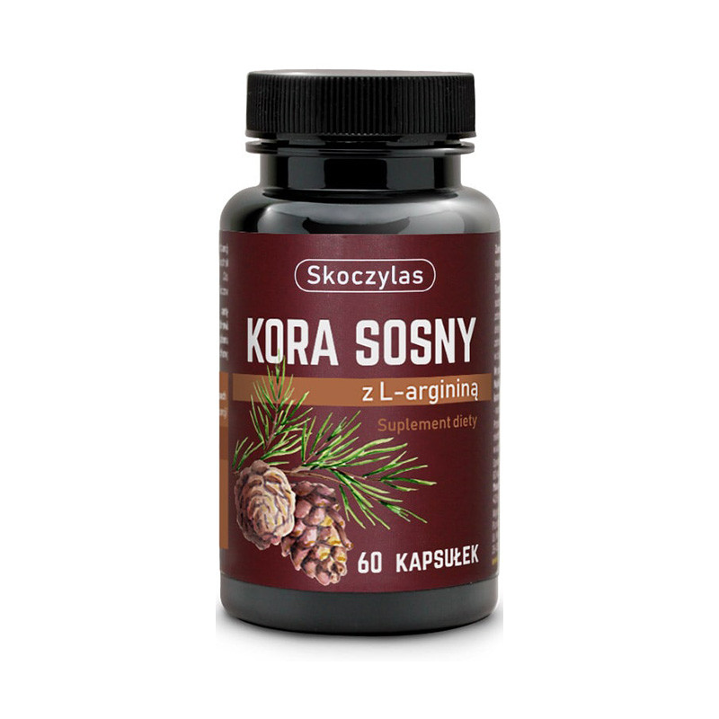 SKOCZYLAS KORA SOSNY Z ARGININĄ 60kaps SKOCZYLAS KORA SOSNY Z ARGININĄ 60kaps