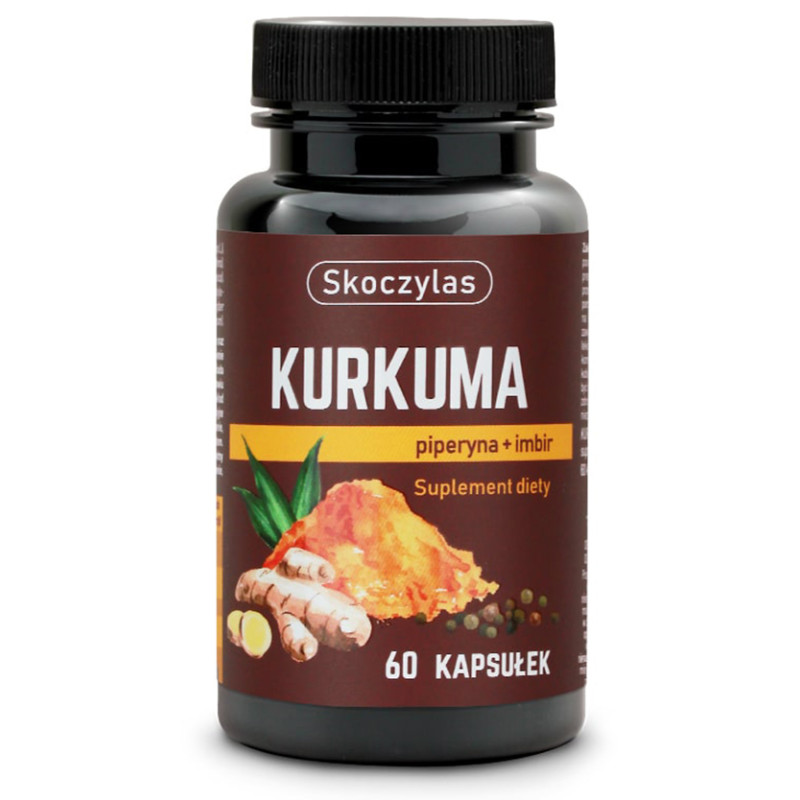 SKOCZYLAS KURKUMA,PIPERYNA,IMBIR,RESWER,KW- 60kaps SKOCZYLAS KURKUMA,PIPERYNA,IMBIR,RESWER,KW- 60kaps