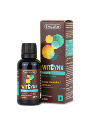 SKOCZYLAS WITCYNK W PŁYNIE - WITAMINA C, CYNK-30ml