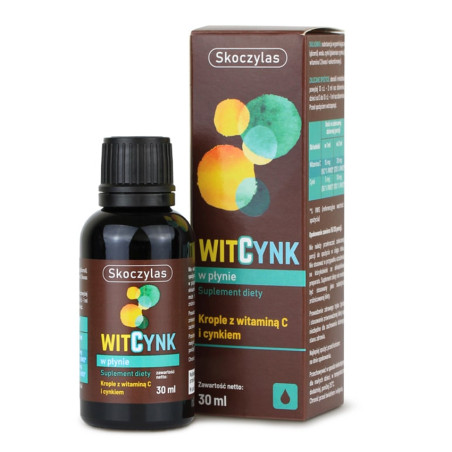SKOCZYLAS WITCYNK W PŁYNIE - WITAMINA C, CYNK-30ml