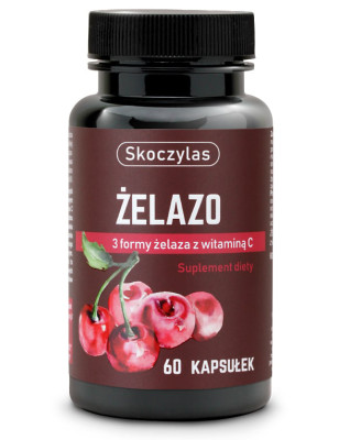 SKOCZYLAS ŻELAZO 3 FORMY Z WITAMINĄ C - 60kaps