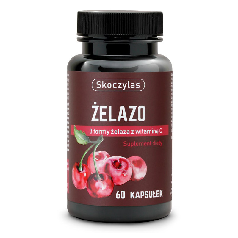SKOCZYLAS ŻELAZO 3 FORMY Z WITAMINĄ C - 60kaps