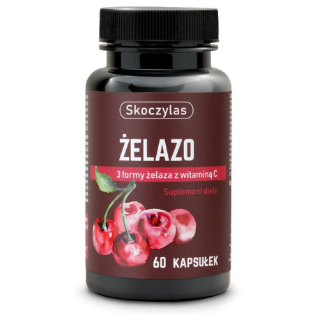 SKOCZYLAS ŻELAZO 3 FORMY Z WITAMINĄ C - 60kaps