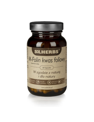 SOLHERBS M-FOLIN KWAS FOLIOWY 60kaps