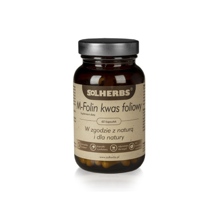 SOLHERBS M-FOLIN KWAS FOLIOWY 60kaps