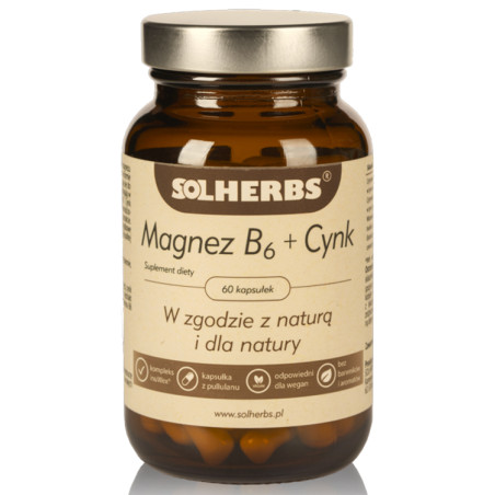 SOLHERBS MAGNEZ B6+CYNK 60kaps