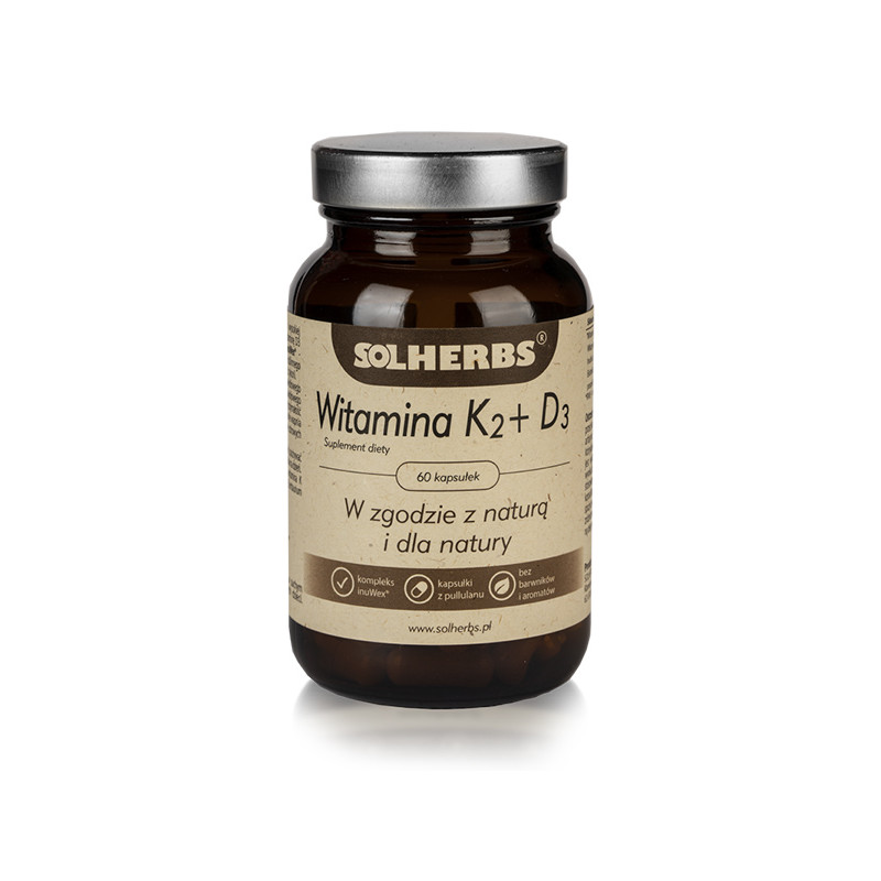 SOLHERBS WITAMINA K2+D3 60kaps