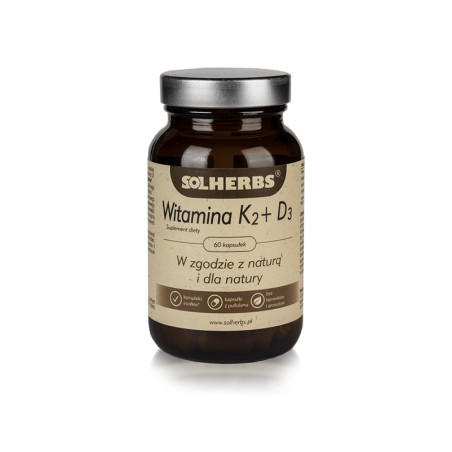 SOLHERBS WITAMINA K2+D3 60kaps