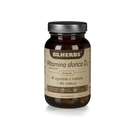 SOLHERBS WITAMINA SŁOŃCA D3 60kaps