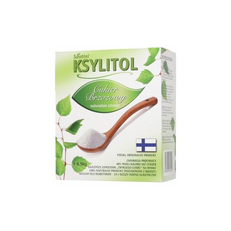 SANTINI KSYLITOL KRYSTALICZNY 500g kartonik SANTINI KSYLITOL KRYSTALICZNY 500g kartonik