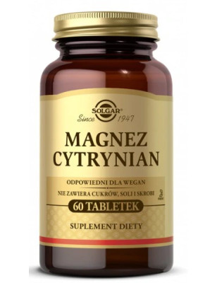SOLGAR CYTRYNIAN MAGNEZU - 60 tabl